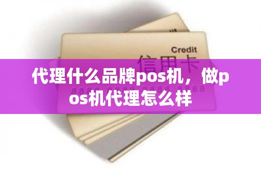 代理什么品牌pos机，做pos机代理怎么样