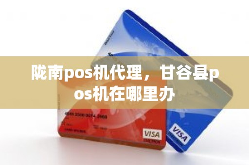 陇南pos机代理，甘谷县pos机在哪里办