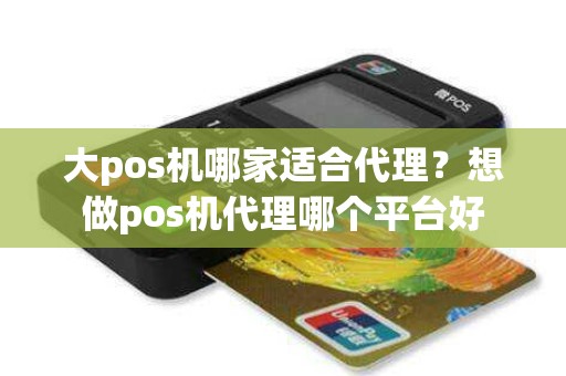 大pos机哪家适合代理？想做pos机代理哪个平台好