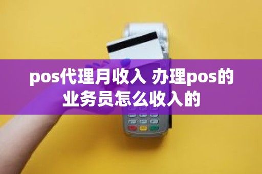 pos代理月收入 办理pos的业务员怎么收入的