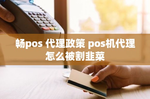 畅pos 代理政策 pos机代理怎么被割韭菜