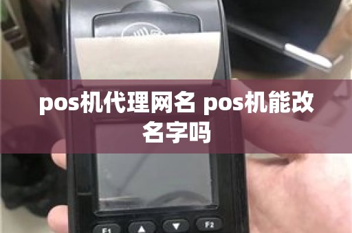 pos机代理网名 pos机能改名字吗