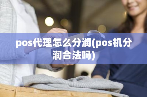 pos代理怎么分润(pos机分润合法吗)