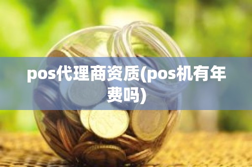 pos代理商资质(pos机有年费吗)