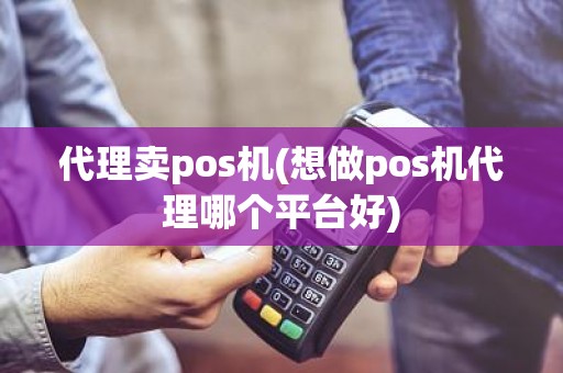 代理卖pos机(想做pos机代理哪个平台好)