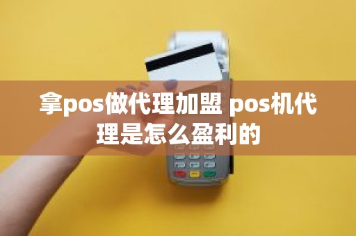 拿pos做代理加盟 pos机代理是怎么盈利的