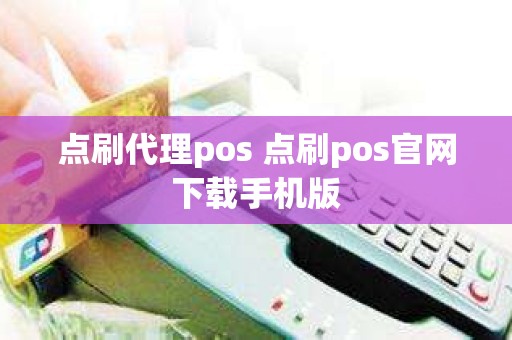 点刷代理pos 点刷pos官网下载手机版