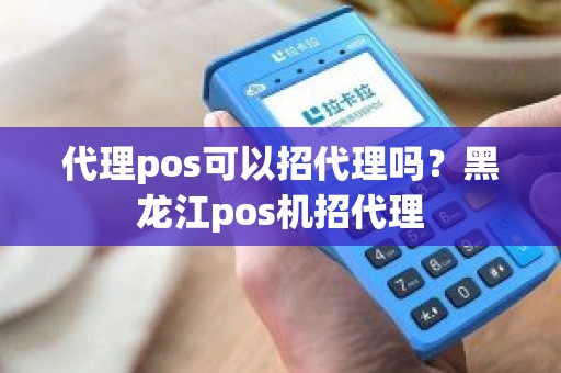 代理pos可以招代理吗？黑龙江pos机招代理