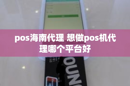 pos海南代理 想做pos机代理哪个平台好