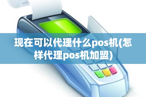 现在可以代理什么pos机(怎样代理pos机加盟)