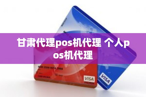 甘肃代理pos机代理 个人pos机代理