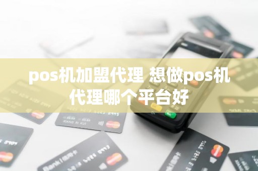 pos机加盟代理 想做pos机代理哪个平台好