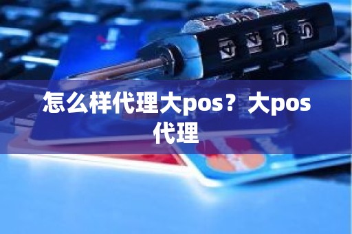 怎么样代理大pos？大pos代理