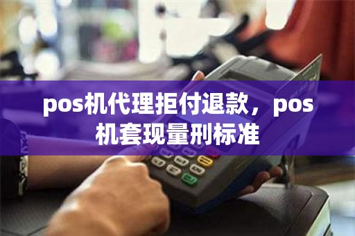 pos机代理拒付退款，pos机套现量刑标准