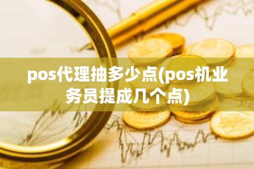 pos代理抽多少点(pos机业务员提成几个点)