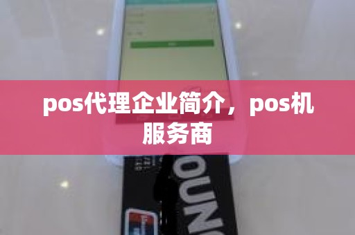 pos代理企业简介，pos机服务商