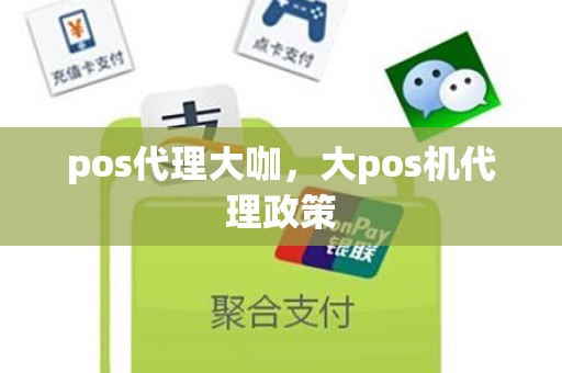 pos代理大咖，大pos机代理政策