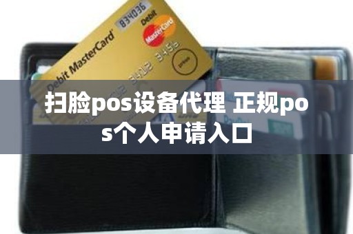 扫脸pos设备代理 正规pos个人申请入口