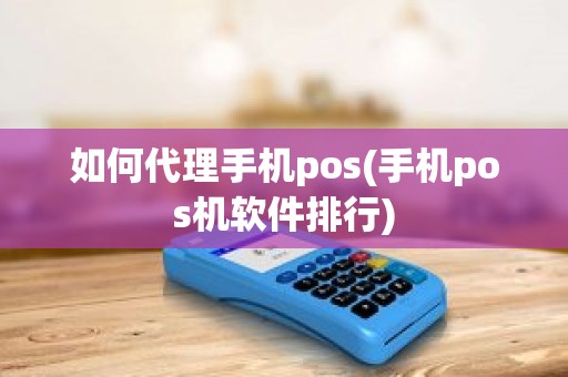 如何代理手机pos(手机pos机软件排行)