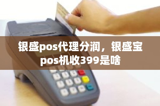 银盛pos代理分润，银盛宝pos机收399是啥