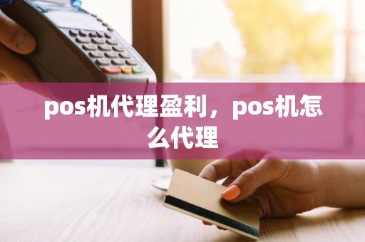 pos机代理盈利，pos机怎么代理