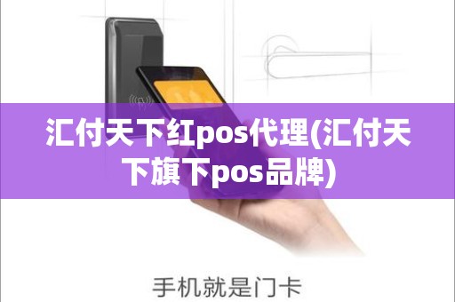 汇付天下红pos代理(汇付天下旗下pos品牌)