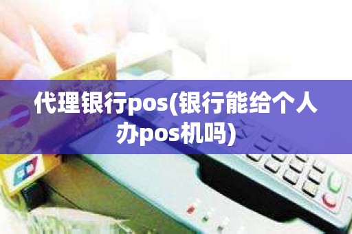 代理银行pos(银行能给个人办pos机吗)