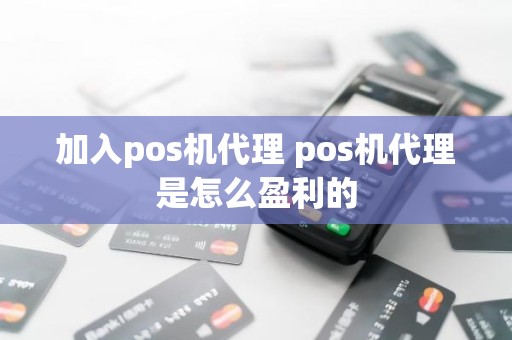 加入pos机代理 pos机代理是怎么盈利的