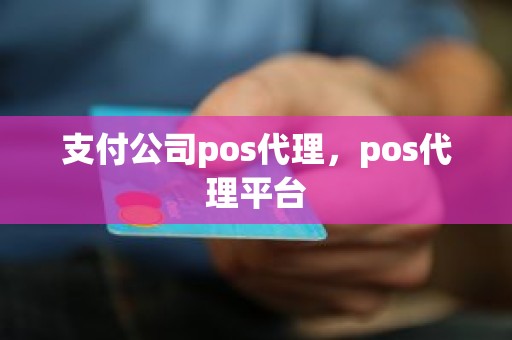 支付公司pos代理，pos代理平台