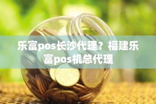 乐富pos长沙代理？福建乐富pos机总代理