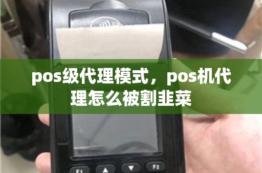 pos级代理模式，pos机代理怎么被割韭菜