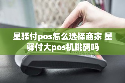 星驿付pos怎么选择商家 星驿付大pos机跳码吗