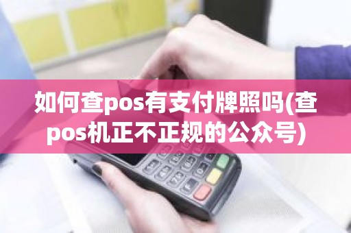 如何查pos有支付牌照吗(查pos机正不正规的公众号)