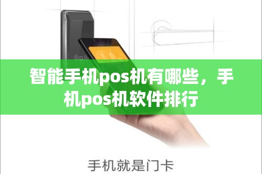 智能手机pos机有哪些，手机pos机软件排行