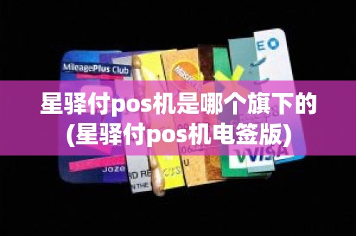 星驿付pos机是哪个旗下的(星驿付pos机电签版)