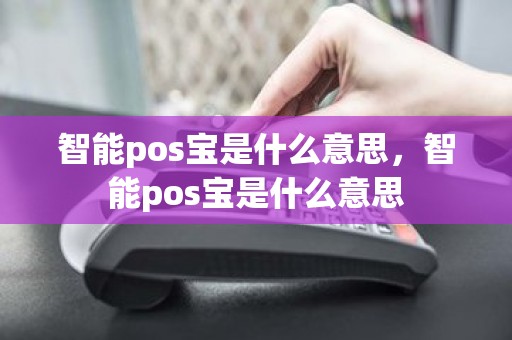 智能pos宝是什么意思，智能pos宝是什么意思