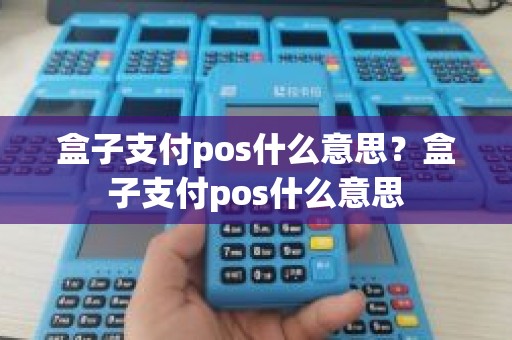 盒子支付pos什么意思？盒子支付pos什么意思