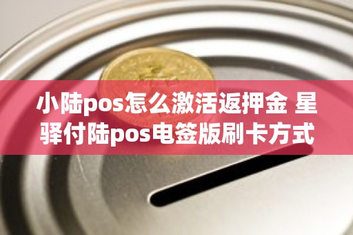 小陆pos怎么激活返押金 星驿付陆pos电签版刷卡方式