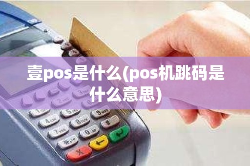 壹pos是什么(pos机跳码是什么意思)