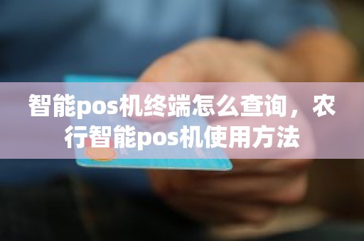 智能pos机终端怎么查询，农行智能pos机使用方法