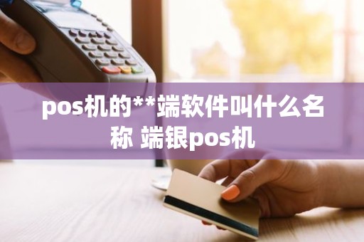 pos机的**端软件叫什么名称 端银pos机