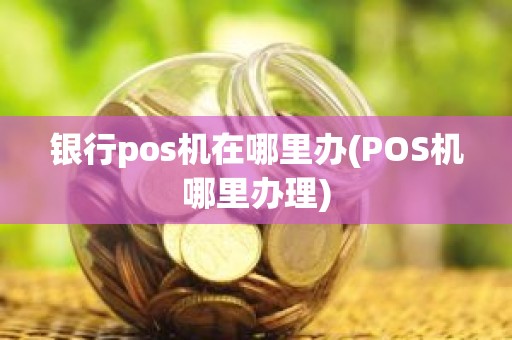 银行pos机在哪里办(POS机哪里办理)