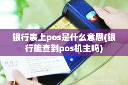 银行表上pos是什么意思(银行能查到pos机主吗)