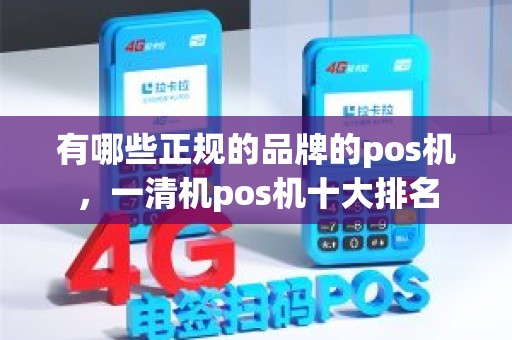 有哪些正规的品牌的pos机，一清机pos机十大排名