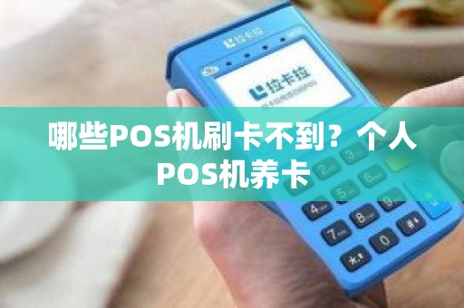 哪些POS机刷卡不到？个人POS机养卡
