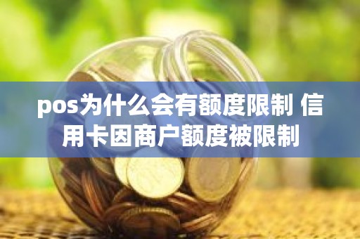 pos为什么会有额度限制 信用卡因商户额度被限制
