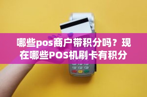哪些pos商户带积分吗？现在哪些POS机刷卡有积分