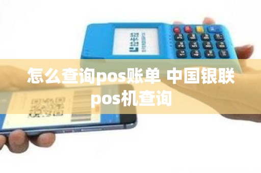 怎么查询pos账单 中国银联pos机查询