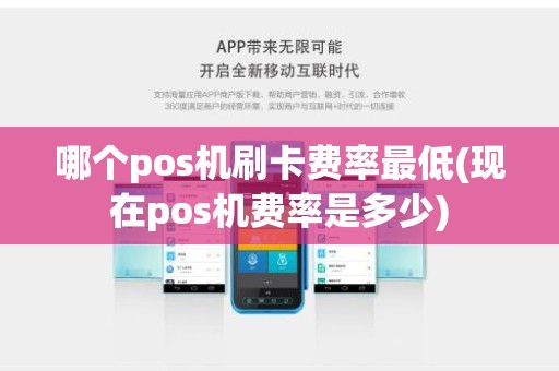 哪个pos机刷卡费率最低(现在pos机费率是多少)