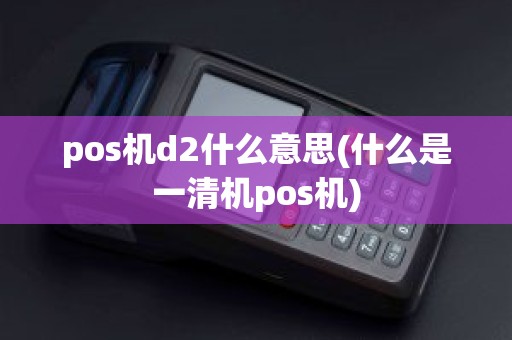 pos机d2什么意思(什么是一清机pos机)